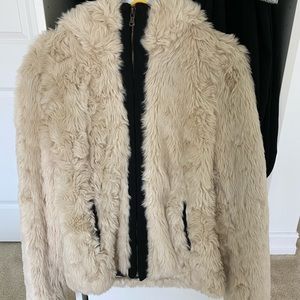 Woman Zara Winter Fur Hoodie